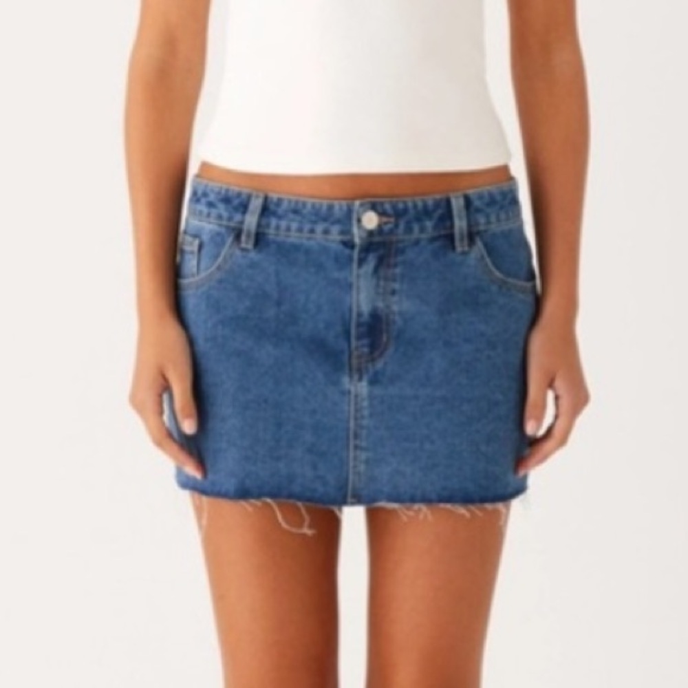 Joe’s Jeans Micro Mini Skirt With Raw Edge Hem